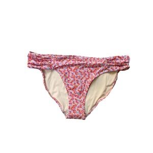 Amazon Essentials Bikini Bottoms Womens L Pale Peach Micro Floral NWT Swim